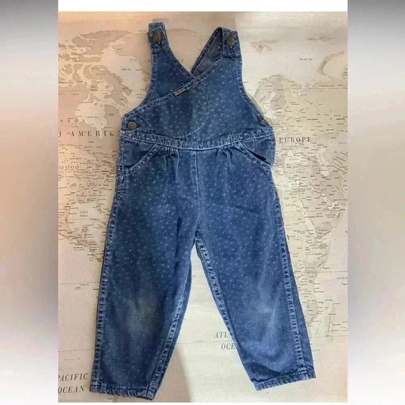 OshKosh 3T Vintage Denim Overalls - Picture 1 of 7